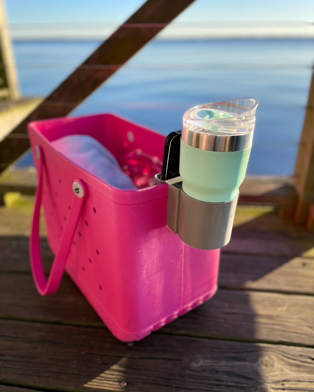 3 In 1 Cup And Phone Holder For Bogg Bag And Simply
